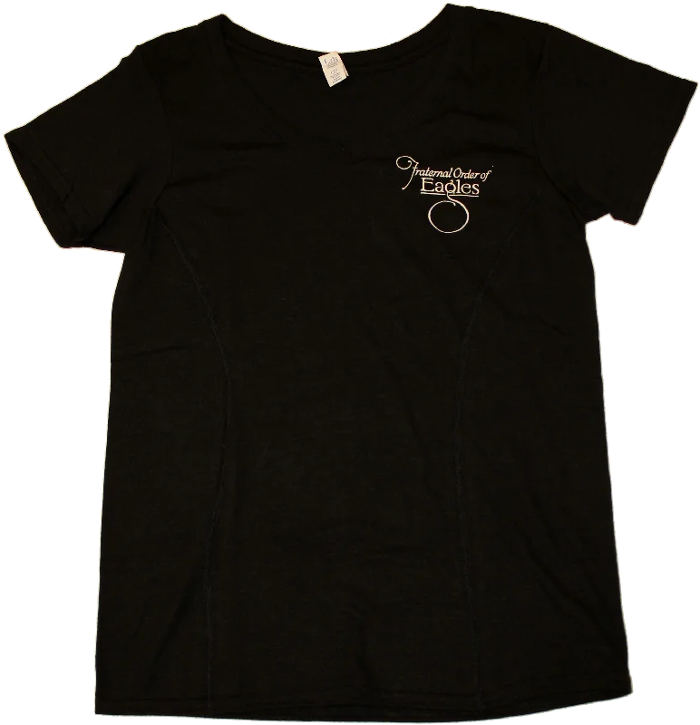 Ladies' Script Logo T-Shirt (#29)-- Satin Fabric Silk Fabric Chiffon Fabric