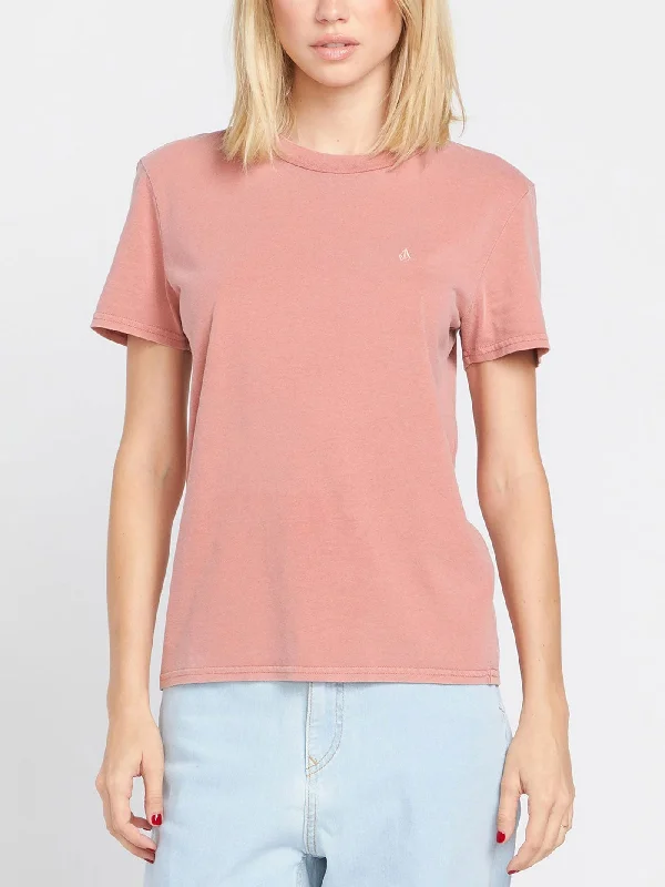 Solid Stone EMB T-Shirt-- Anti-Pilling Machine Wash Handmade