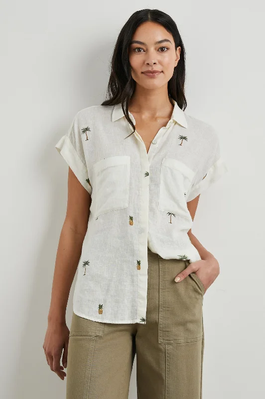 CITO SHIRT - HANALEI-- Zippered Buttoned Snapped