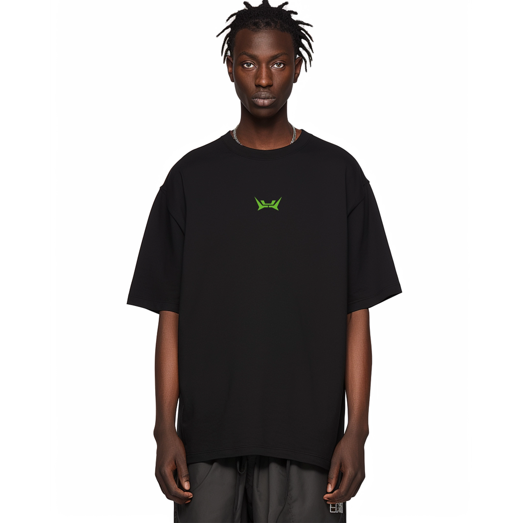 Lost Utopian Visions LUV / Aphex T-Shirt / Green-- Mesh Fabric Canvas Fabric Denim Fabric
