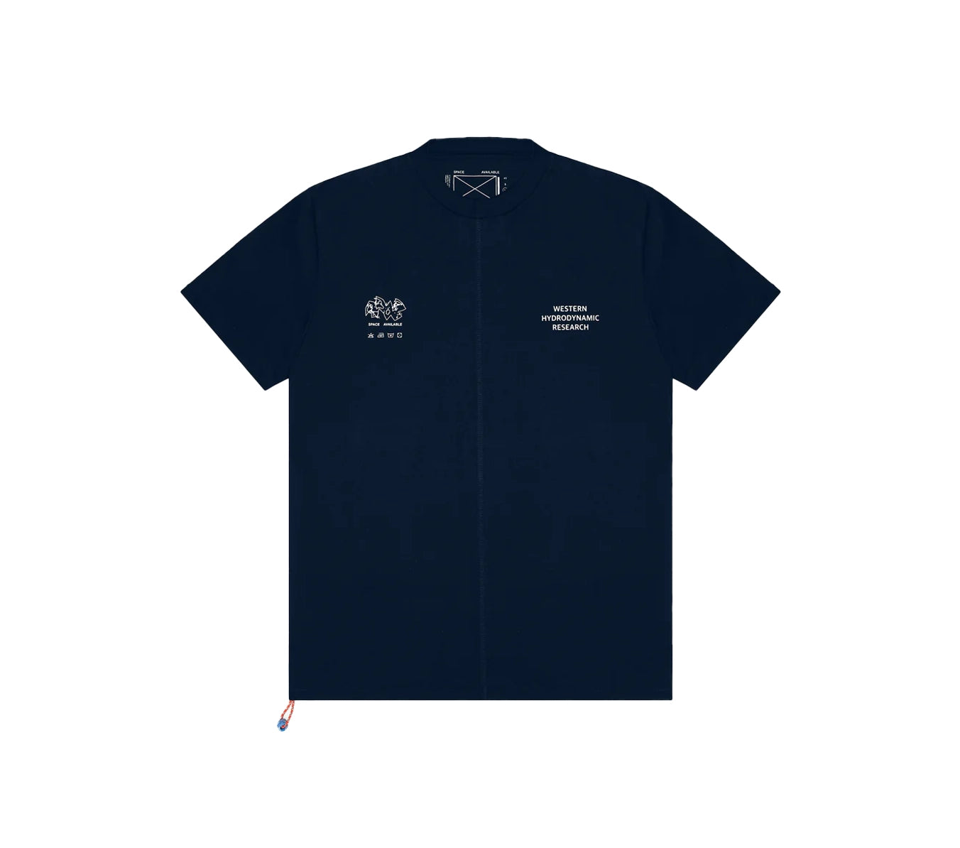 Space Available X Western Hydrodynamics Research Logo T-shirt - Navy-- Ribbed T-Shirt High Neck Heavyweight Space Available X Western Hydrodynamics Research Logo T-shirt - Navy-- Ribbed T-Shirt High Neck Heavyweight