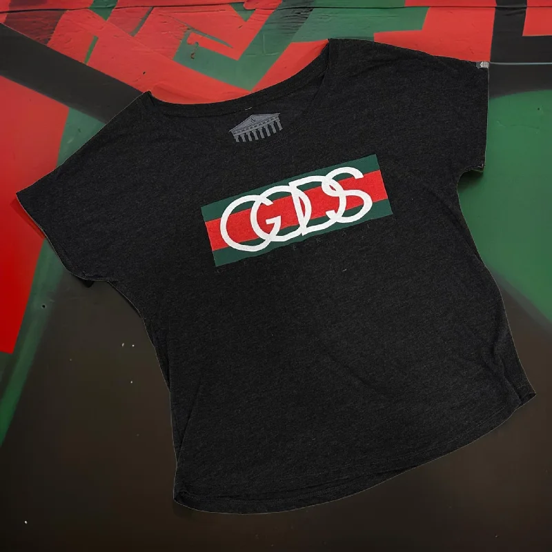 *GODS & GENERALS* (BLACK) T-SHIRT FOR WOMEN-- Faux Fur Fabric Real Fur Fabric Shearling Fabric