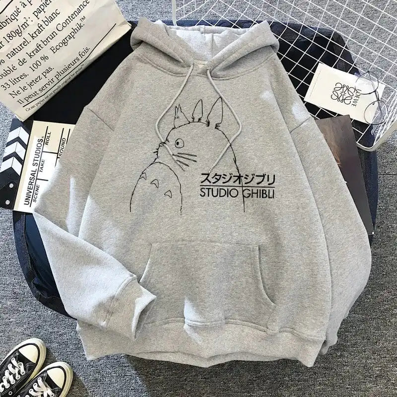 Anime Hooded Shirt Women-- Zippered Front Buttoned Front Snap Front
