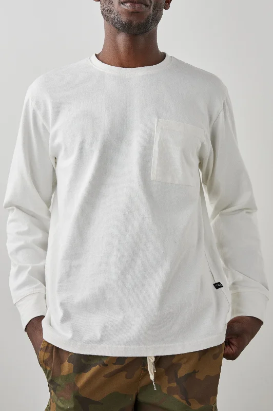 CYD T-SHIRT - WHITE-- Real Fur Shearling Chenille