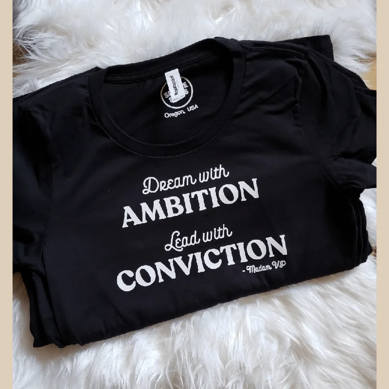 Madam VP Quote Graphic T-Shirt-- Zippered Front Buttoned Front Snap Front