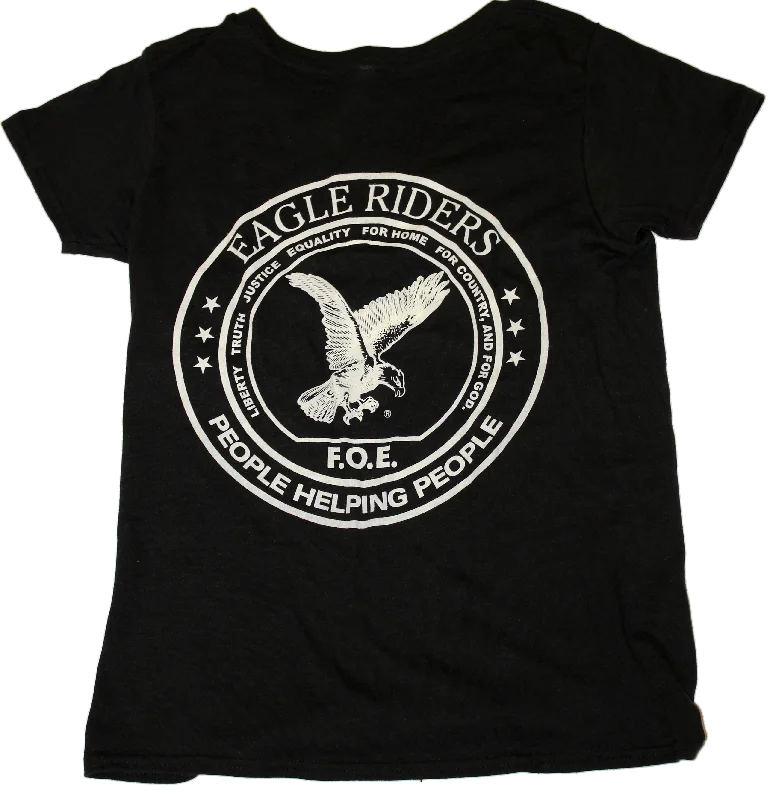 Ladies' Eagle Riders T-Shirt (Back Only) (#32)-- Elegant Classic Vintage