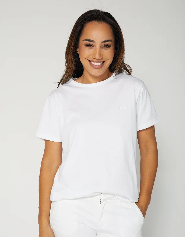 Stella & Gemma  T SHIRT Ace White Logo-- Elegant Classic Vintage