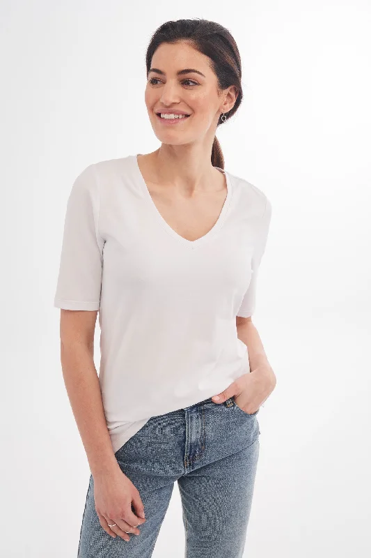 T-shirt en coton bio - Femme-- Satin Fabric Silk Fabric Chiffon Fabric