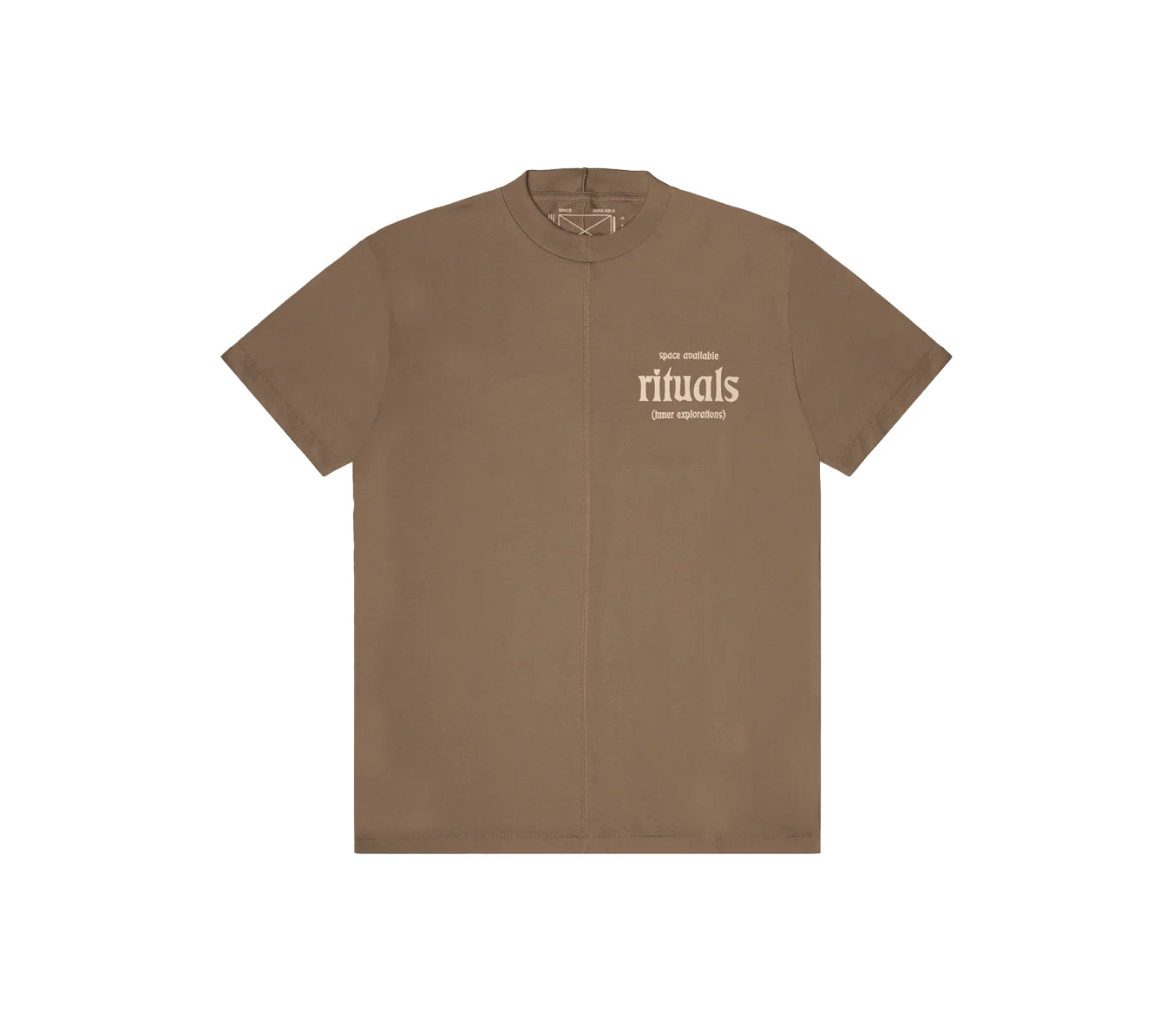 Space Available Rituals T-shirt - Earth Dust-- Welt Pockets Slit Pockets