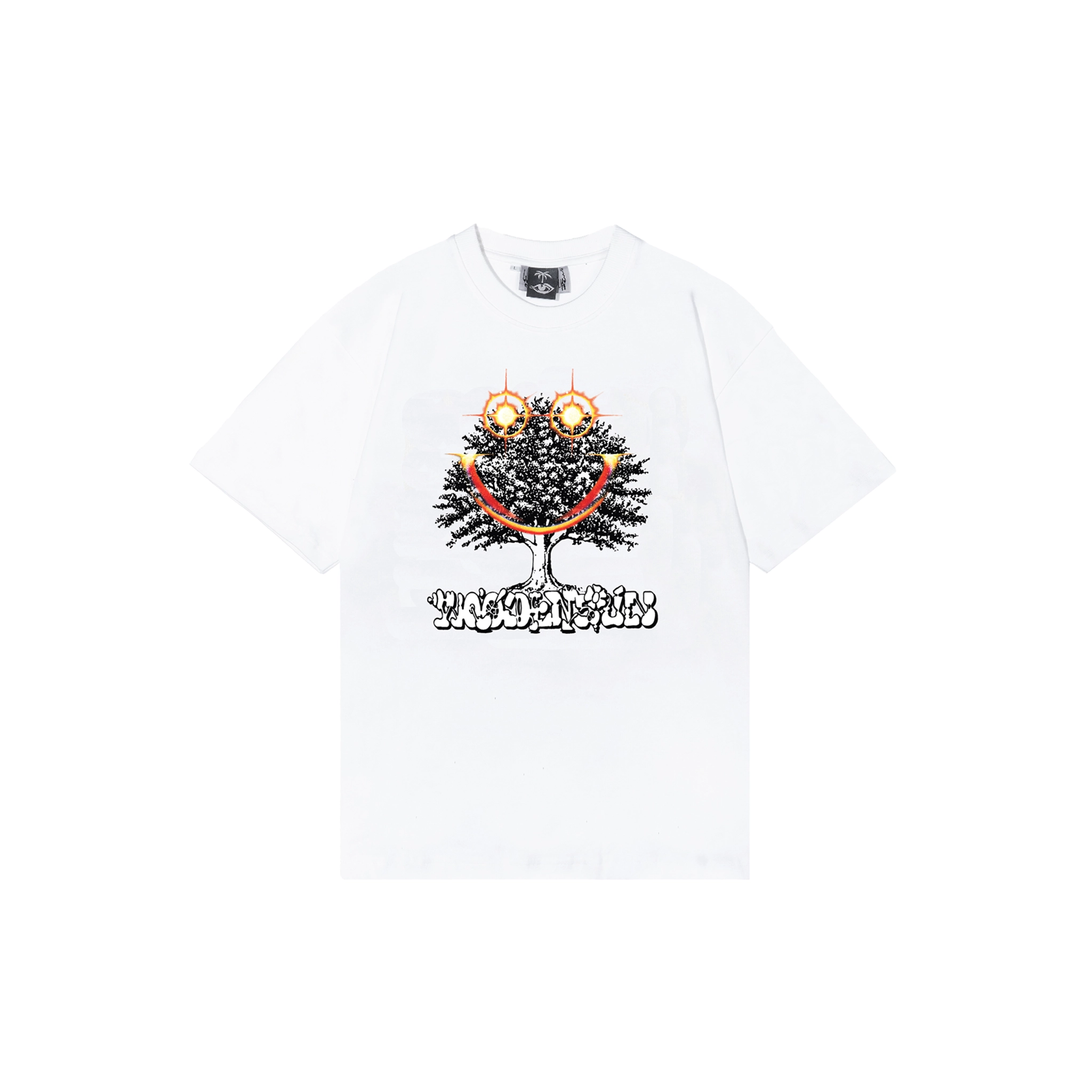 Woodensun World End T-Shirt - White-- V-Neck T-Shirt Long Sleeve Cotton