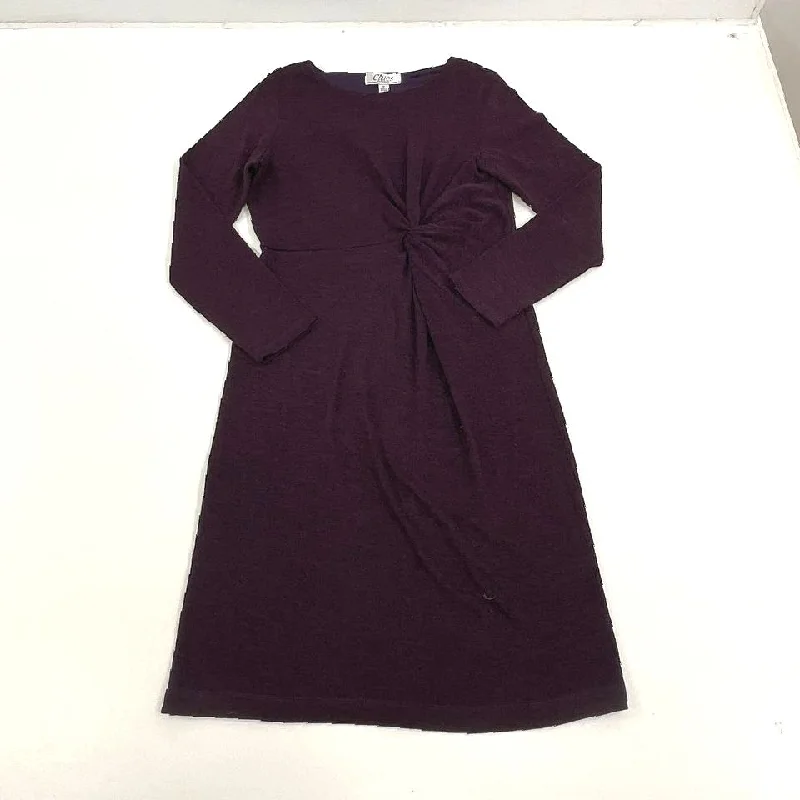 Women's Clues Collection Purple Knit Long Sleeve T-shirt - Size Medium-- Fleece Nylon Spandex Women's Clues Collection Purple Knit Long Sleeve T-shirt - Size Medium-- Fleece Nylon Spandex