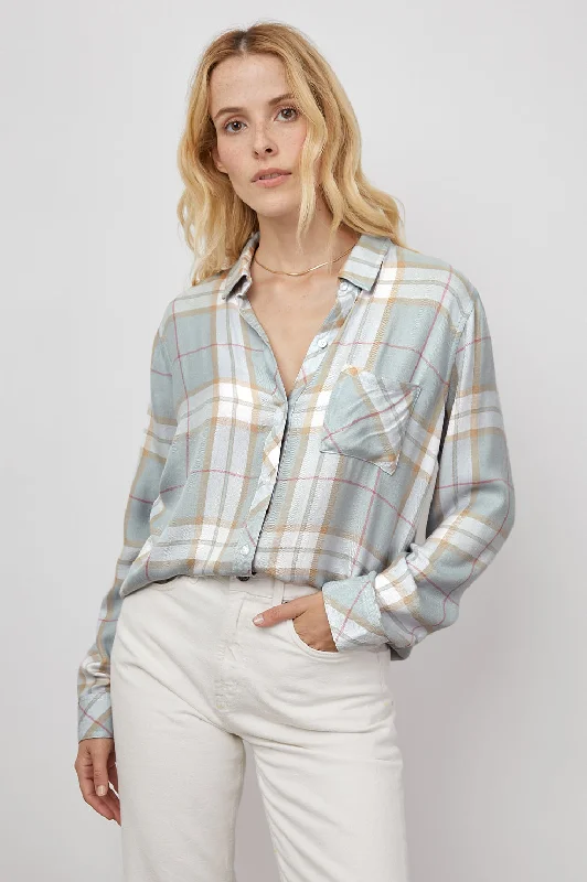 HUNTER SHIRT - OYSTER PINK SAND-- Fleece Fabric Down Fabric Feather Fabric