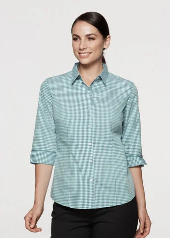 Aussie Pacific Epsom Lady Shirt 3/4 Sleeve(2907T)-- Boxy Fit Fitted Loose