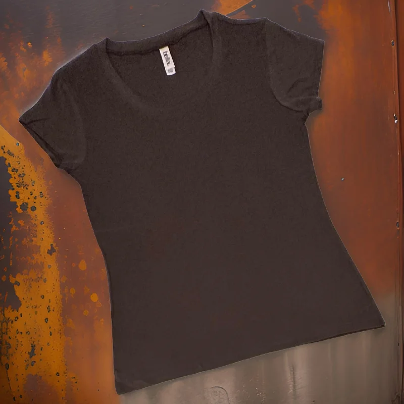 *BELLA CANVAS* ~BROWN~ T-SHIRTS FOR WOMEN-- Fleece Nylon Spandex