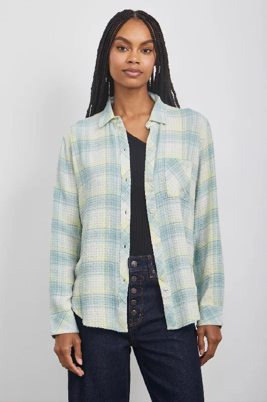 BRADY SHIRT - SAGE LEMON-- Jersey Fabric Tulle Fabric Batik Fabric