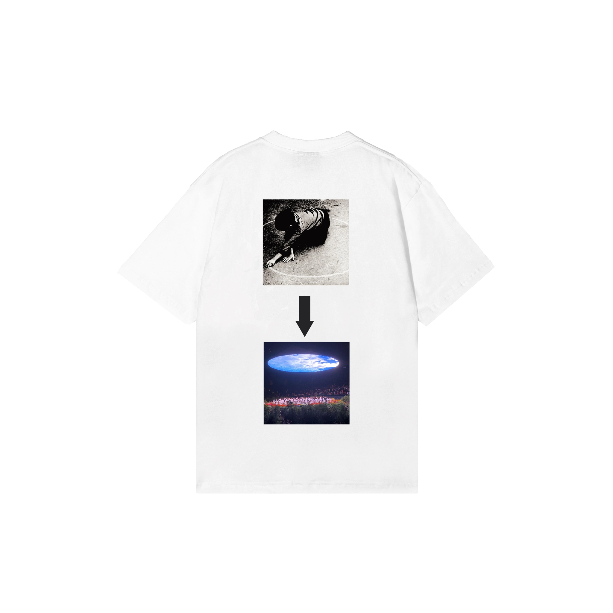 Woodensun Hole T-Shirt - White-- Welt Pockets Slit Pockets