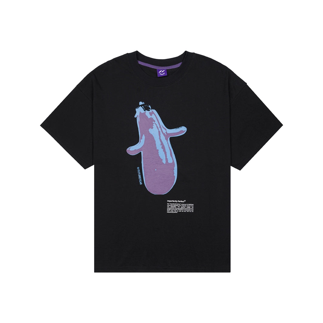 FutureFear Imperfectly T-Shirt - Black-- Anti-Pilling Machine Wash Handmade