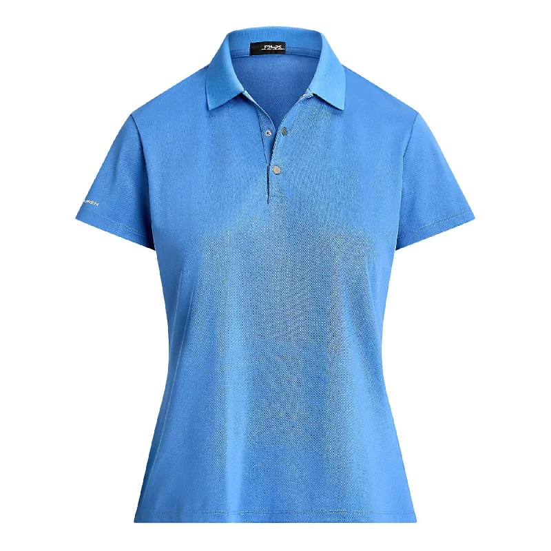 Womens Classic Fit Tour Polo Shirt Greenwich Blue - SS24-- Lace Blend Ribbed Blend Corduroy Blend