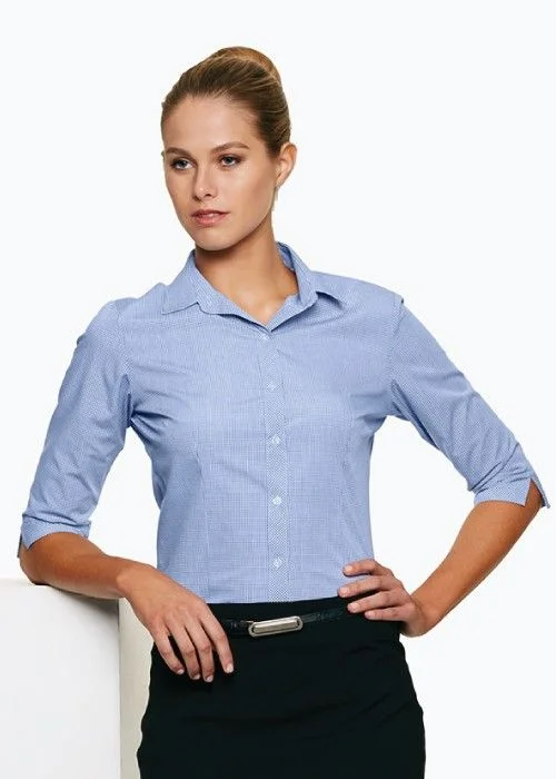 Aussie Pacific Lady Toorak Shirt 3/4 Sleeve-(2901T)-- Welt Pockets Slit Pockets Flap Pockets
