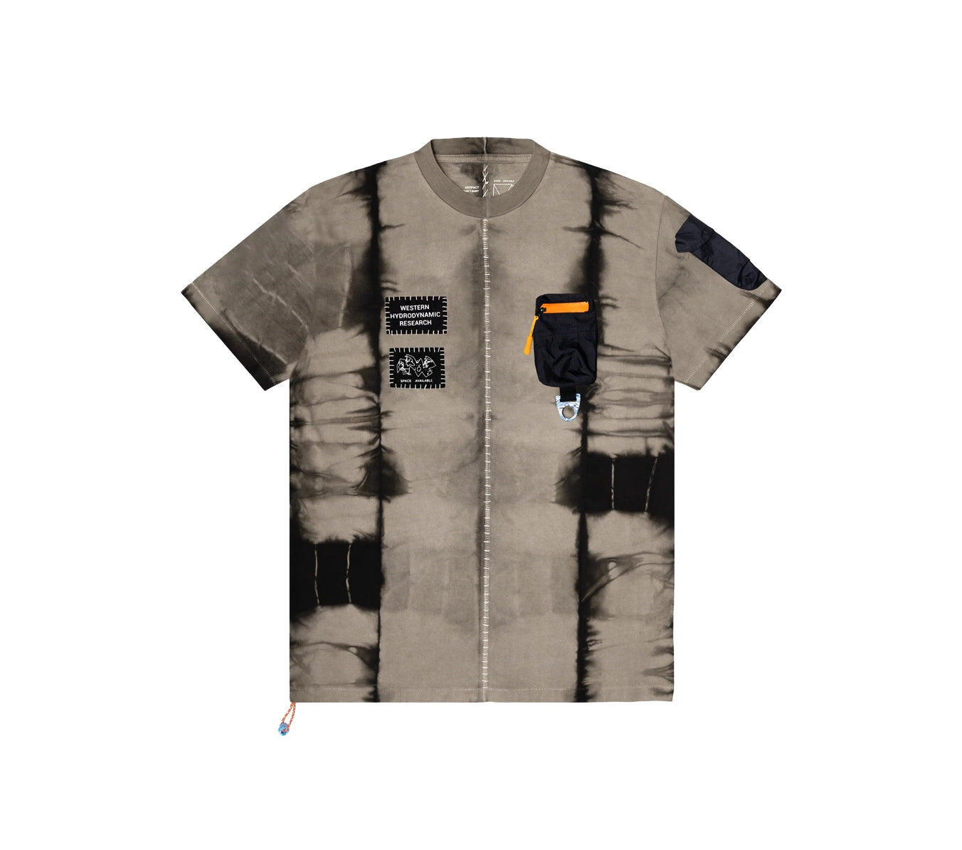 Space Available X Western Hydrodynamics Research Patch Logo T-shirt - Tie Dye Grey-- Anti-Pilling Machine Wash Handmade Space Available X Western Hydrodynamics Research Patch Logo T-shirt - Tie Dye Grey-- Anti-Pilling Machine Wash Handmade