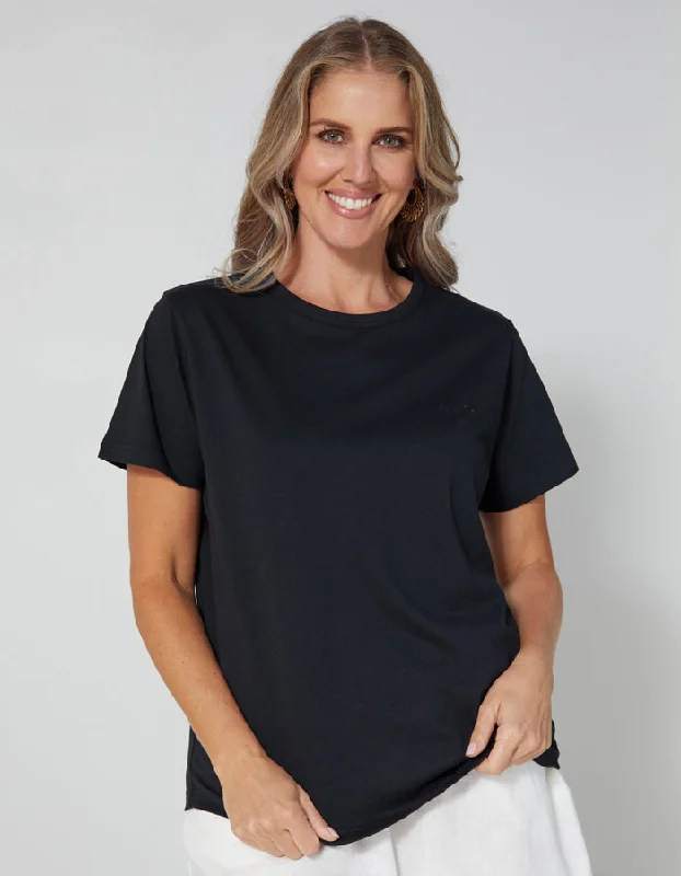 Stella & Gemma  T SHIRT Ace BLACK logo-- Layered Multi-layer Single Layer