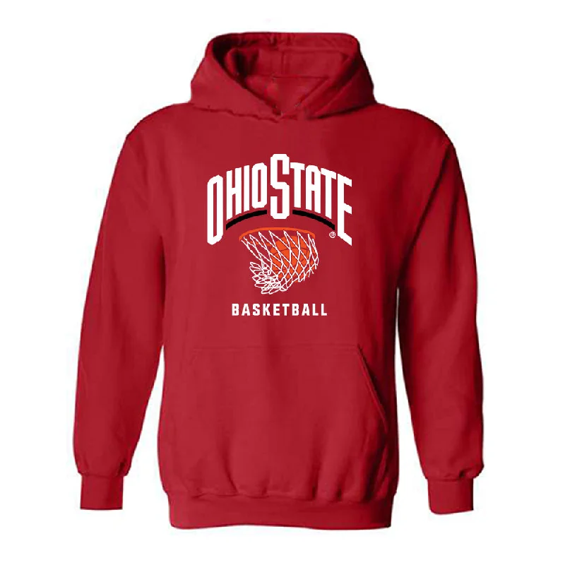 Ohio State - NCAA Women's Basketball : Kennedy Cambridge - Sports Shersey Hooded Sweatshirt Hoodie with Drawstring Waist Adjustable Fitted