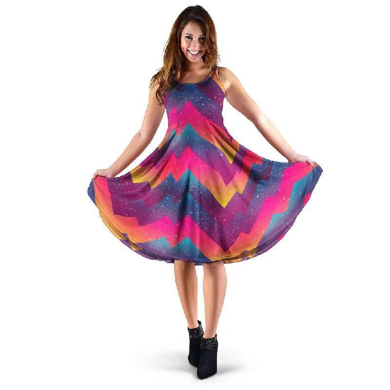 Abstract Geometric Grunge Dress Tunics Fall fleece