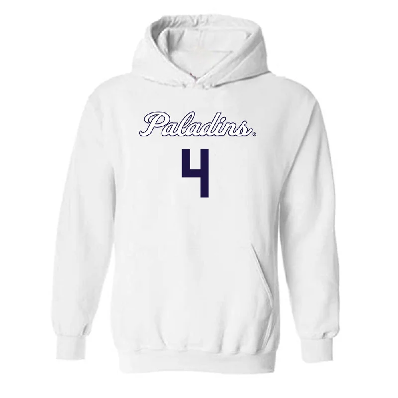 Furman - NCAA Women's Basketball : Tate Walters - Replica Shersey Hooded Sweatshirt Hoodie with Ribbed Neckline Snug Warm
