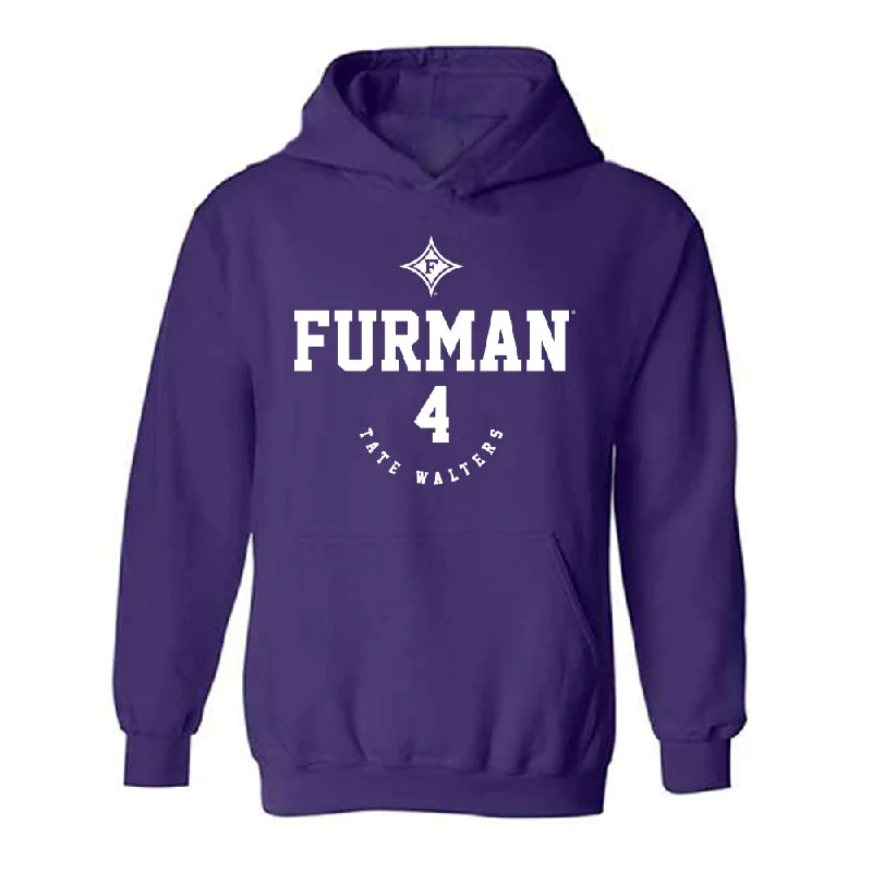 Furman - NCAA Women's Basketball : Tate Walters - Classic Fashion Shersey Hooded Sweatshirt Hoodie with Bell Sleeves Flared Feminine