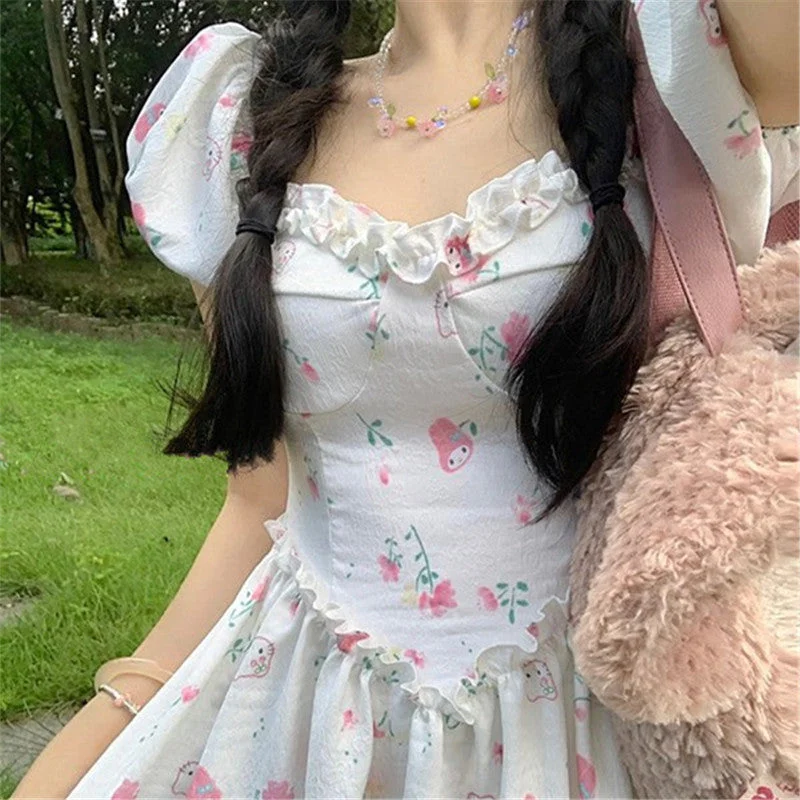 Sweet Cute Puff Sleeve Dress PA10140 Tunics Occasion special