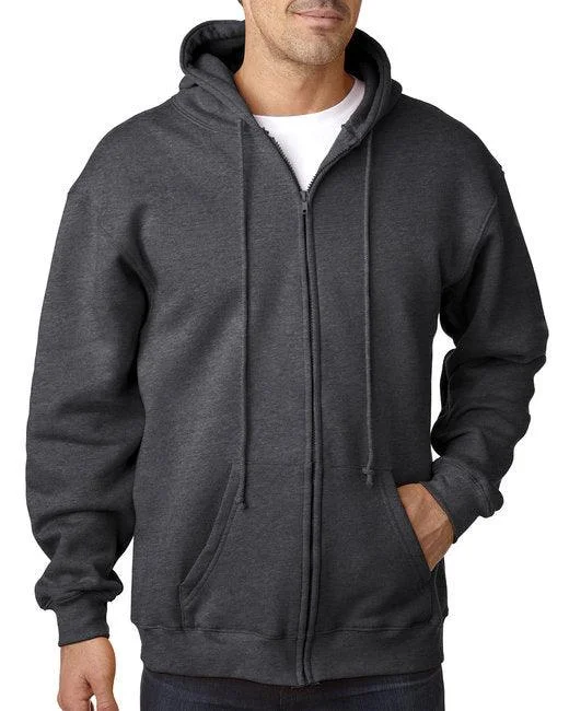 Bayside Adult 9.5oz., 80% cotton/20% polyester Full-Zip Hooded Sweatshirt BA900 Hoodie with Hem Ribbing Snug Secure Bayside Adult 9.5oz., 80% cotton/20% polyester Full-Zip Hooded Sweatshirt BA900 Hoodie with Hem Ribbing Snug Secure