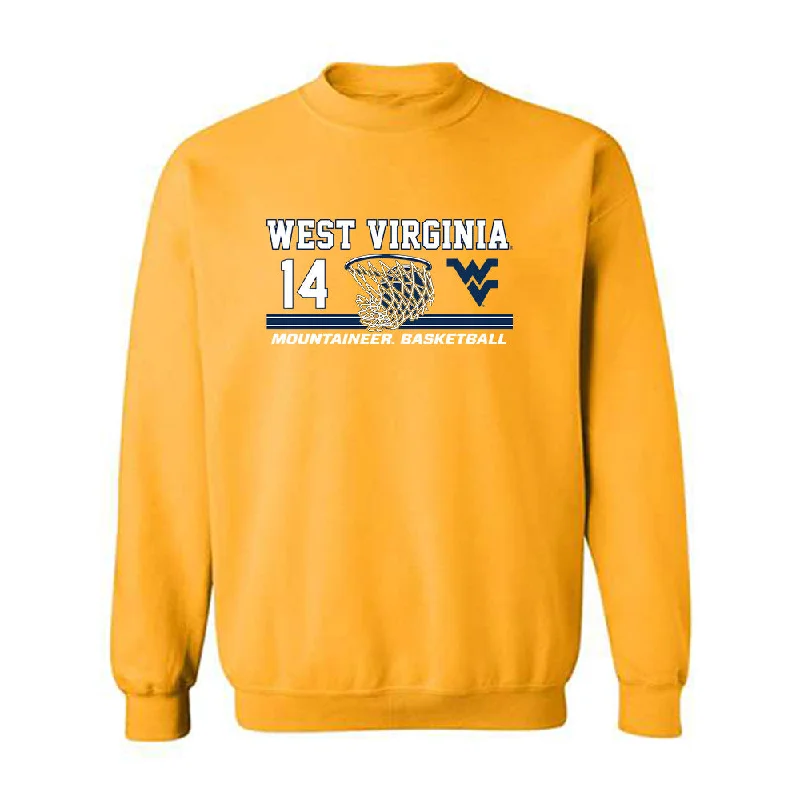 West Virginia - NCAA Women's Basketball : Kylee Blacksten - Sports Shersey Crewneck Sweatshirt Hoodie with Exposed Zipper Edgy Industrial