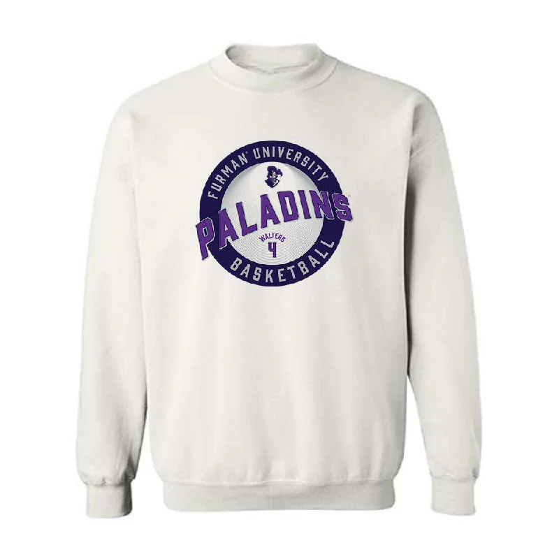 Furman - NCAA Women's Basketball : Tate Walters - Classic Fashion Shersey Crewneck Sweatshirt Hoodie with Snap Buttons Easy Quick
