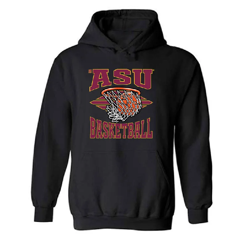 Arizona State - NCAA Women's Basketball : Jyah LoVett - Classic Fashion Shersey Hooded Sweatshirt Hoodie with Rhinestones Sparkly Elegant