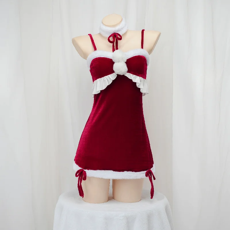 Plush Christmas Dress PA10203 Tunics Mesh breathable