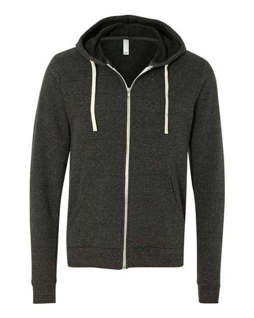 BELLA + CANVAS Triblend Sponge Fleece Full-Zip Hoodie 3909 Hoodie with Gradient Ombre Colorful