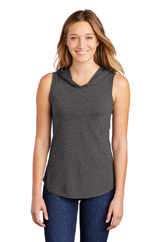 District  Women's Perfect Tri  Sleeveless Hoodie DT1375 Hoodie with Sequins Glamorous Eye-catching