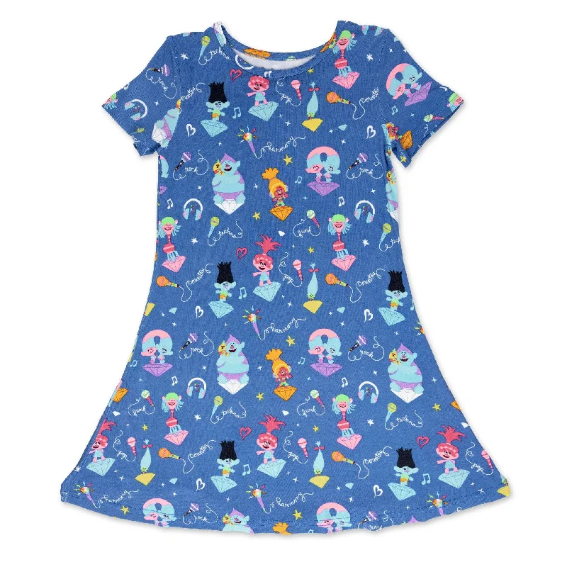 Trolls Music Girls Bamboo Dress Tunics Recommended stylist