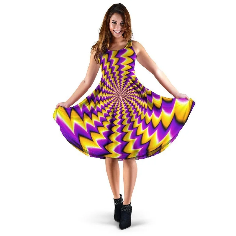 Abstract Optical illusion Dress Tunics Plaid country