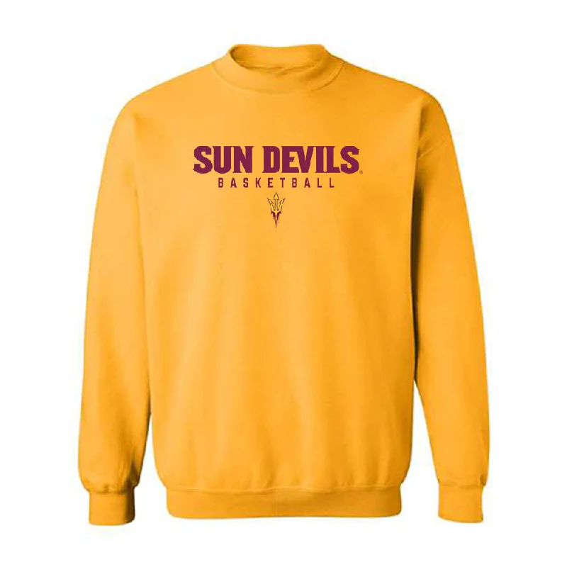 Arizona State - NCAA Women's Basketball : Jyah LoVett - Classic Shersey Crewneck Sweatshirt Hoodie with Frayed Bohemian Relaxed