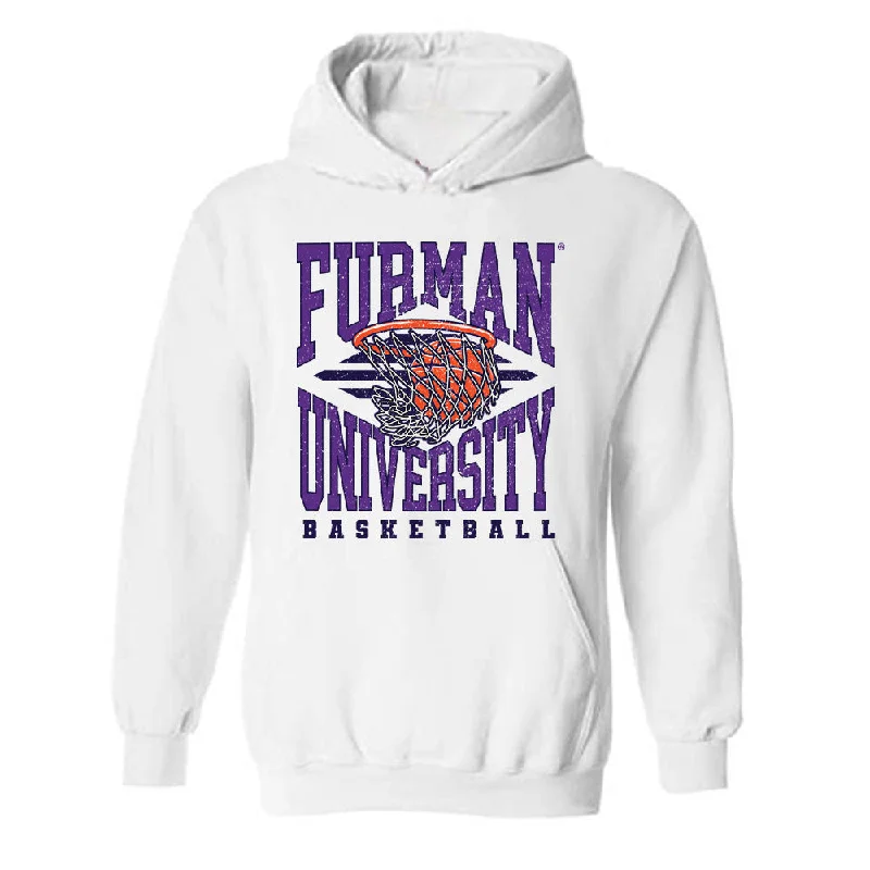 Furman - NCAA Women's Basketball : Tate Walters - Sports Shersey Hooded Sweatshirt Hoodie with Button Placket Classic Preppy