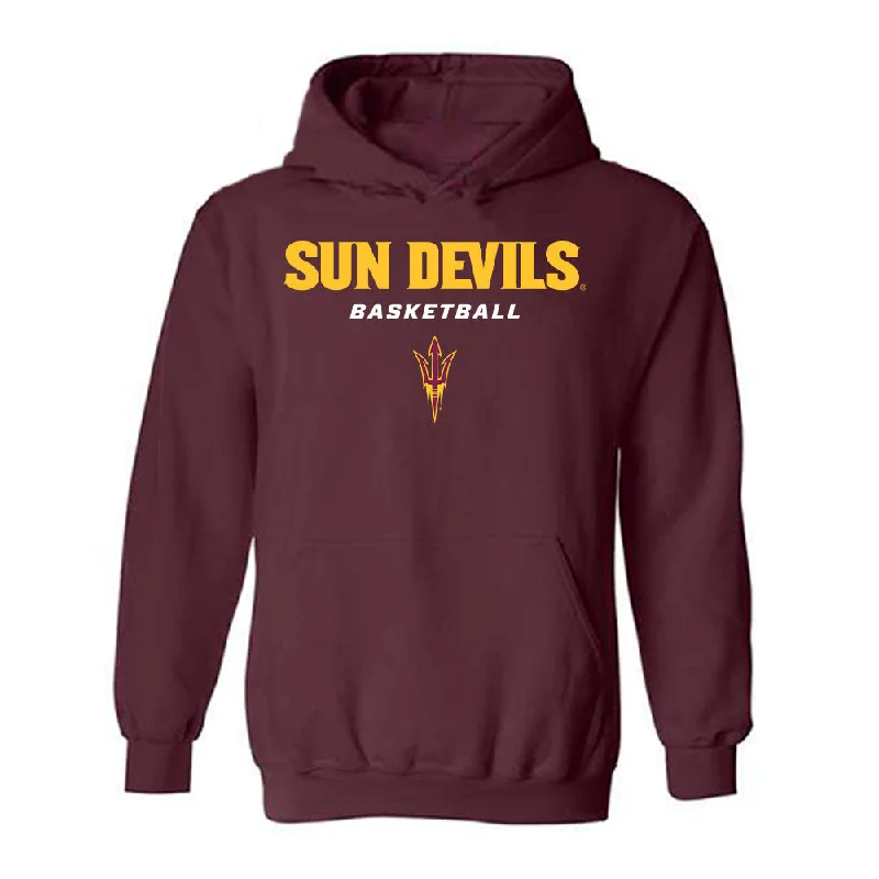 Arizona State - NCAA Women's Basketball : Jyah LoVett - Classic Shersey Hooded Sweatshirt Hoodie with Slim Fit Tailored Modern