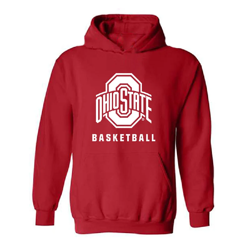 Ohio State - NCAA Women's Basketball : Kennedy Cambridge - Classic Shersey Hooded Sweatshirt Hoodie with Back Slit Movement Comfort Ohio State - NCAA Women's Basketball : Kennedy Cambridge - Classic Shersey Hooded Sweatshirt Hoodie with Back Slit Movement Comfort