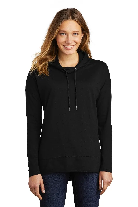 District  Women's Featherweight French Terry  Hoodie DT671 Hoodie with Ribbed Hem Stretchable Secure