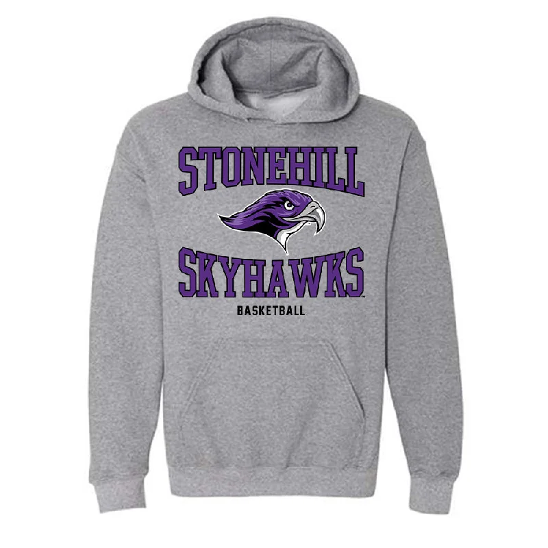 Stonehill - NCAA Women's Basketball : Brooke Paquette - Classic Shersey Hooded Sweatshirt Hoodie with Typography Text Message