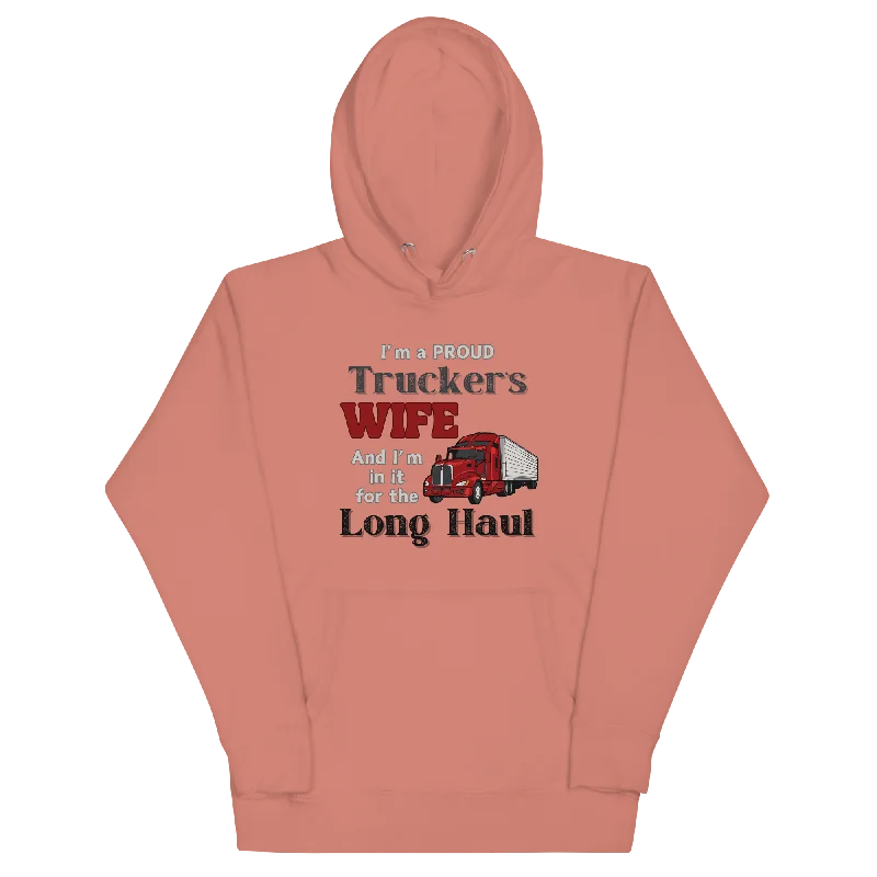 Trucker's Wife Unisex Hoodie Hoodie with Print Artistic Unique