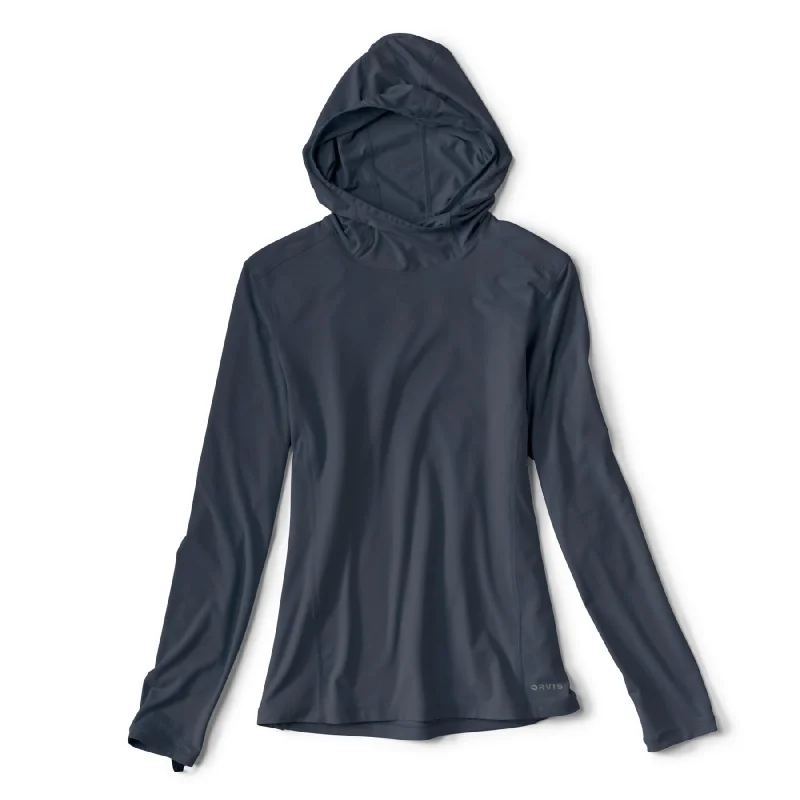 Orvis Women's Sun Defense Hoodie (Sale) Zip Hoodie Drawstring Kangaroo Pocket