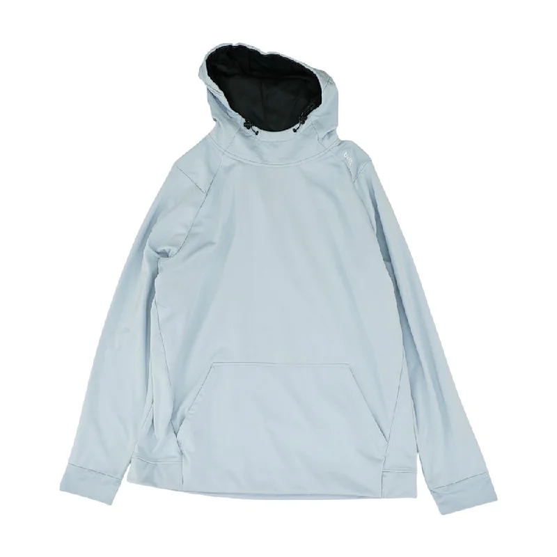 Blue Solid Hoodie Hoodie with Sequins Glamorous Eye-catching