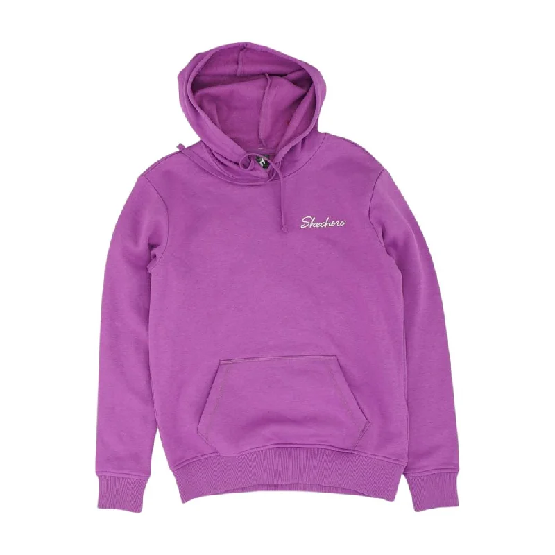 Purple Solid Hoodie Hoodie with Raw Hem Edgy Unfinished