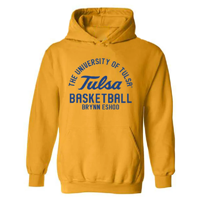 Tulsa - NCAA Women's Basketball : Brynn Eshoo - Classic Fashion Shersey Hooded Sweatshirt Hoodie with Distressed Vintage Worn